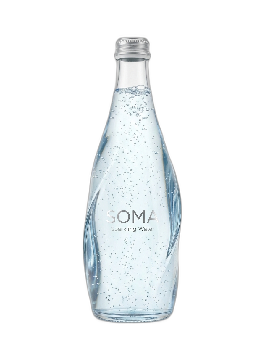 SOMA sparkling water bottle